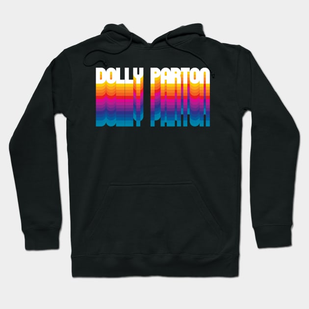 Retro Dolly Proud Personalized Name Gift Retro Rainbow Style Hoodie by Time Travel Style